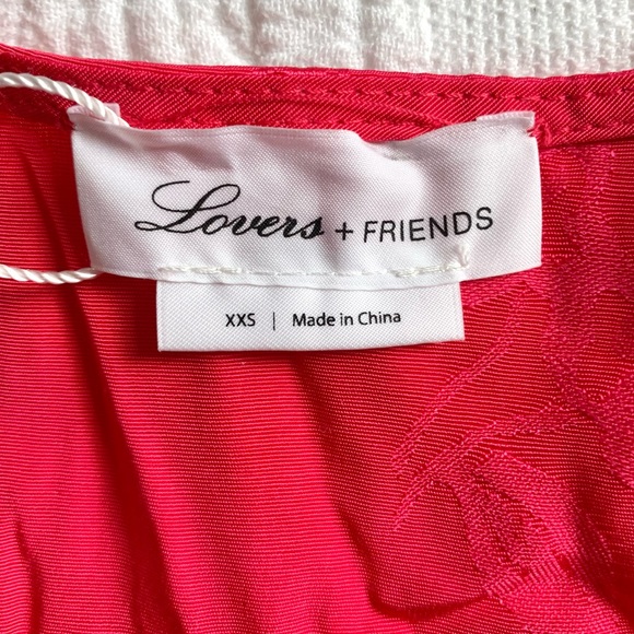 NWT Lovers + Friends Hot Pink Satin Kimono Robe Wrap Dress XXS XS No Belt - Picture 8 of 16